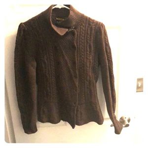 Cable Knit  peplum Sweater